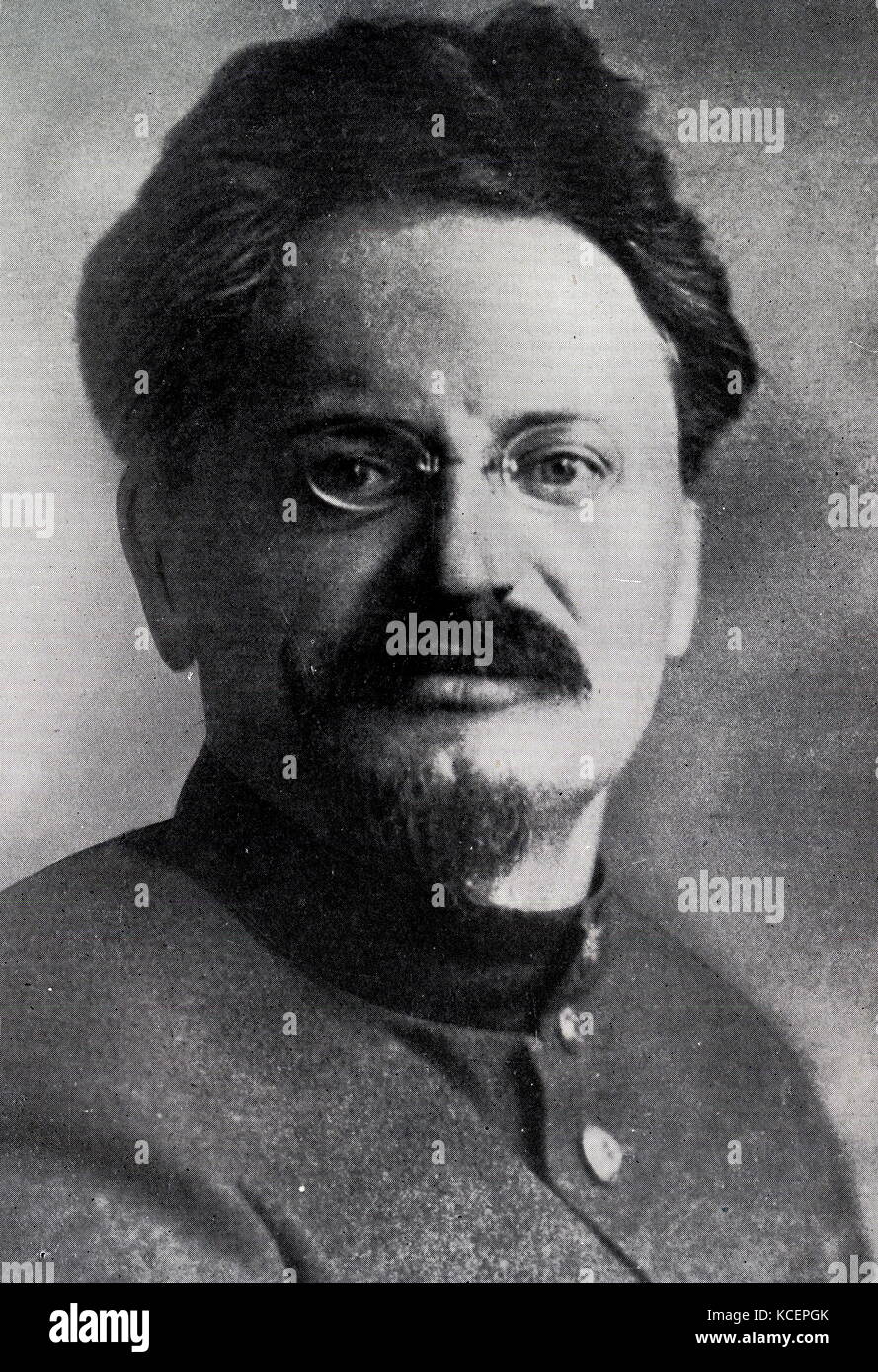 Photograph of Leon Trotsky (1879-1940) a Marxist revolutionary and theorist, Soviet politician and founding leader of the Red Army. Dated 20th Century Stock Photo