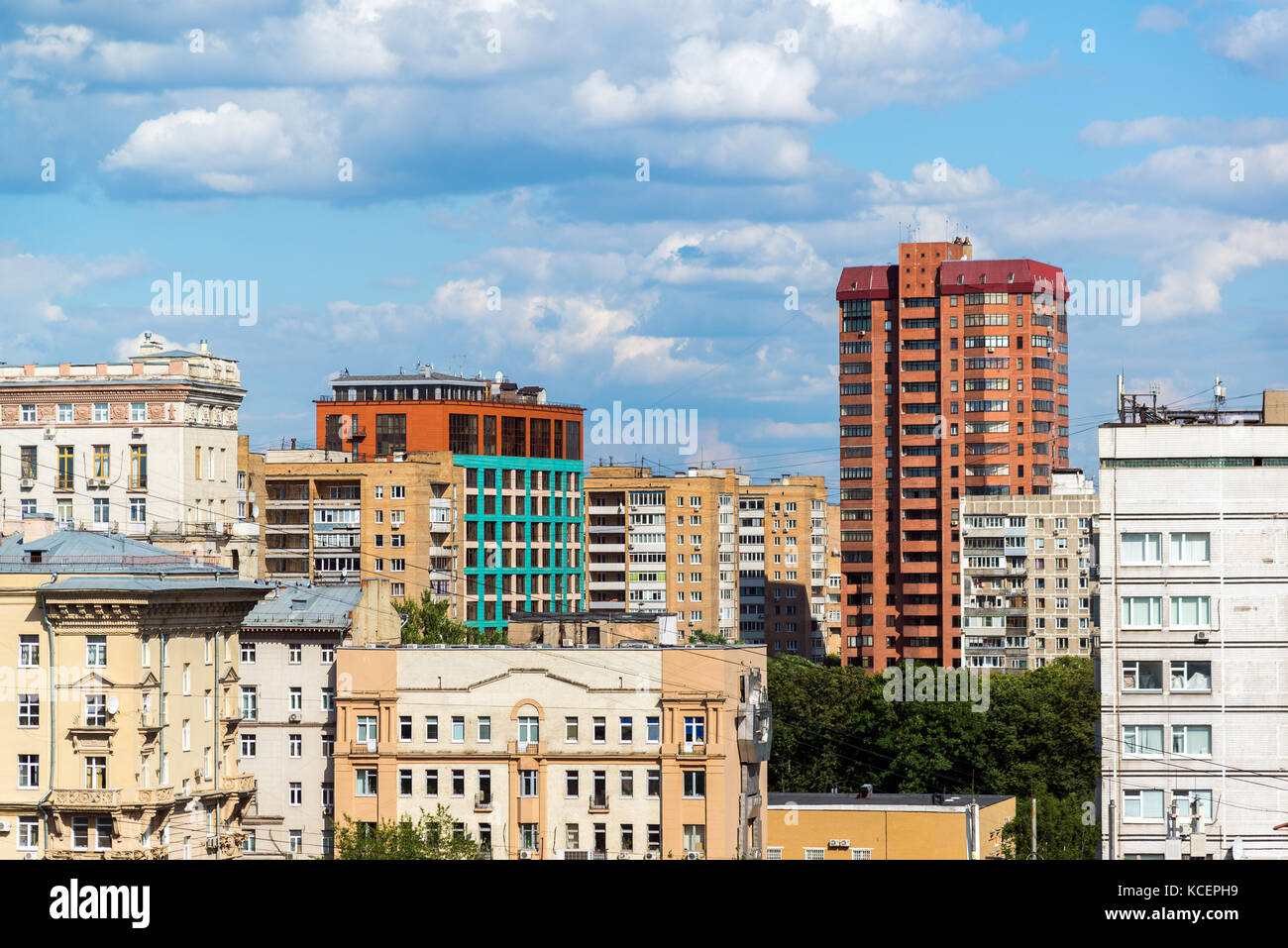 Top view of Meshchansky district of a Moscow, Russia Stock Photo Alamy