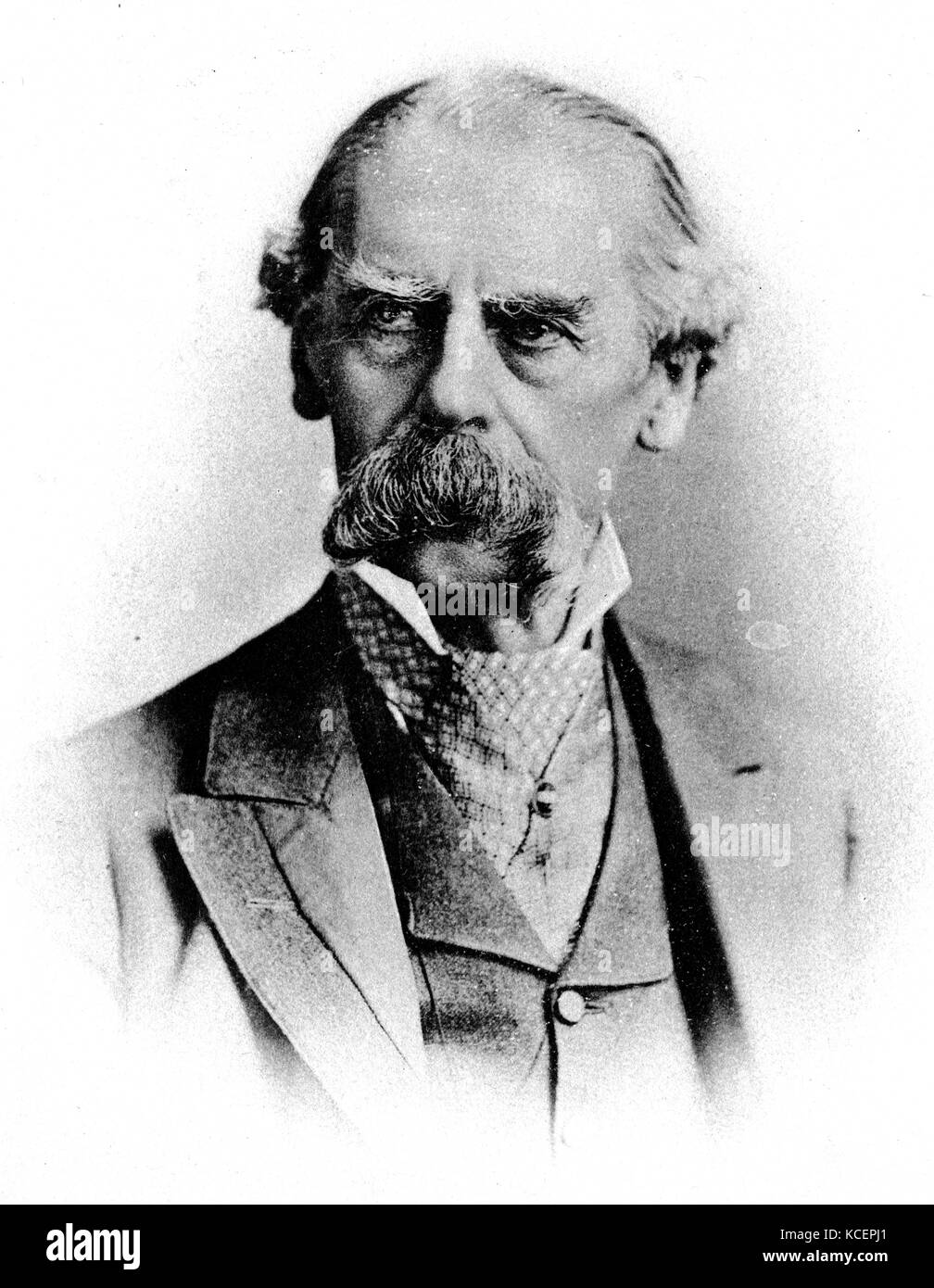 Photograph of Sir Henry Thompson, 1st Baronet (1820-1904) a British surgeon and polymath. Dated 19th Century Stock Photo