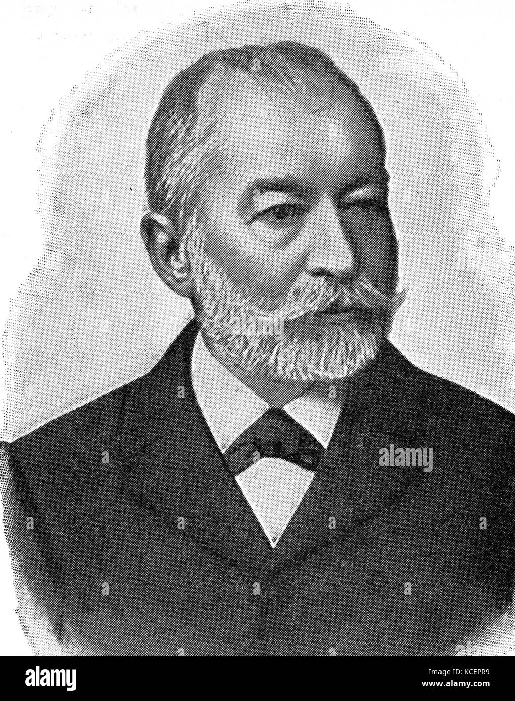 Portrait of Dimitrie Sturdza (1833-1914) a Romanian statesman and author. Dated 19th Century Stock Photo