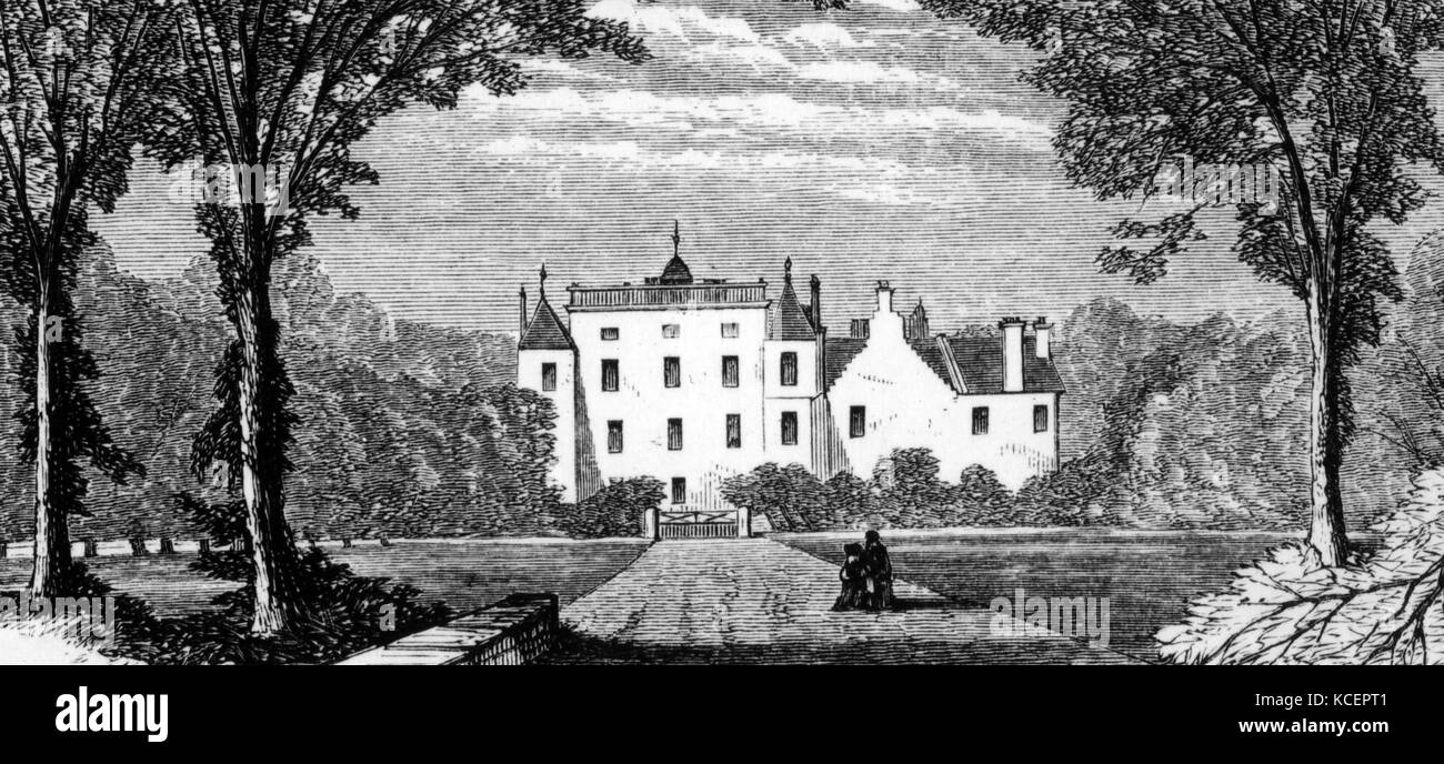Home of John Roebuck (1718-1794) an English inventor and industrialist. Dated 18th Century Stock Photo