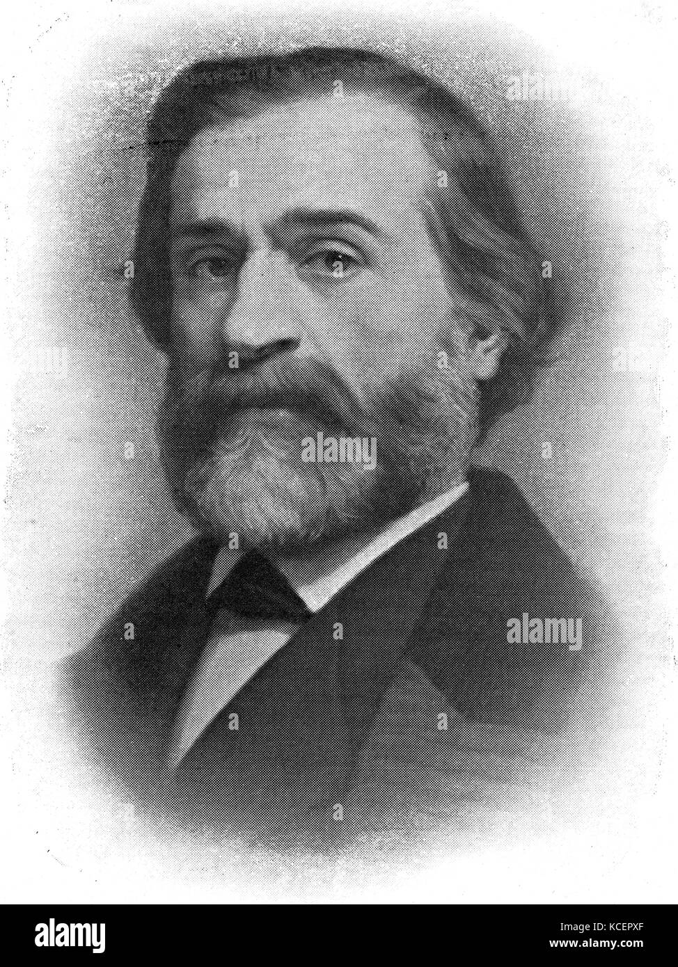 Photograph of Giuseppe Verdi (1813-1901) an Italian opera composer. Dated 19th Century Stock Photo