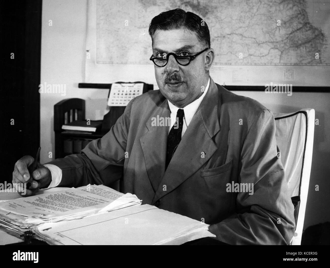 Photograph of Sir Edward Twining (18991967) a British diplomat and Governor of North Borneo and