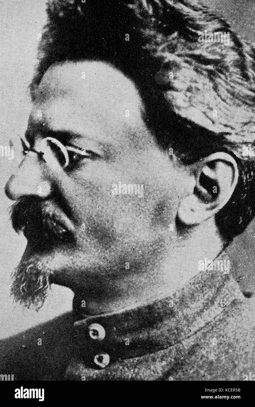 Photograph of Leon Trotsky (1879-1940) a Marxist revolutionary and theorist, Soviet politician and founding leader of the Red Army. Dated 20th Century Stock Photo