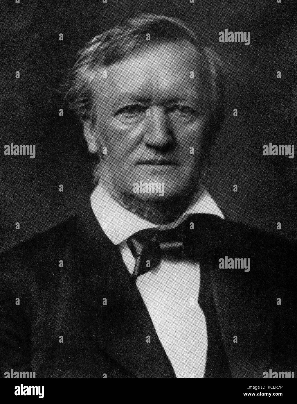Photograph of Wilhelm Richard Wagner (1813-1883) a German composer. Dated 19th Century Stock Photo