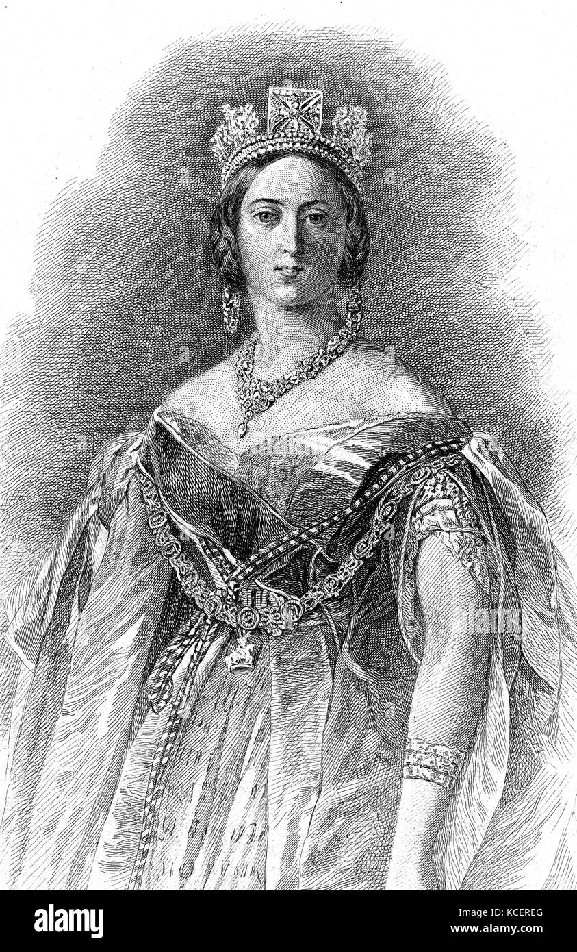 Portrait of Queen Victoria (18191901) Queen of Great Britain and