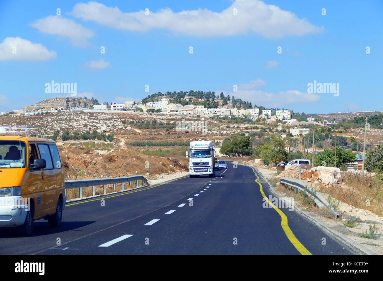 Israeli settlement in the West Bank, Palestinian territory, near ...