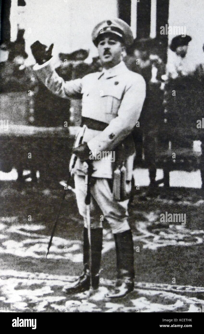 Francisco Franco Bahamonde (1892 – 1975) Spanish general, in 1936. Franco was the dictator and the Caudillo of Spain from 1939 until his death Stock Photo