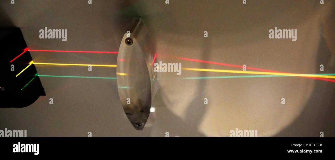 A convex lens is thicker at the centre than at the edges. Rays of light