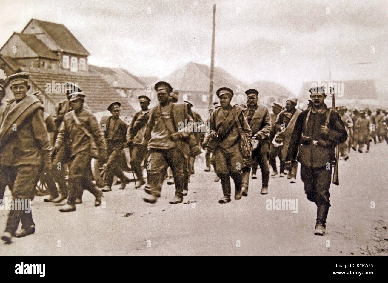 World War One, Russian soldiers captured and made prisoners of war are ...