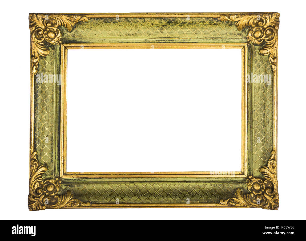 antique  frame isolated on white background Stock Photo