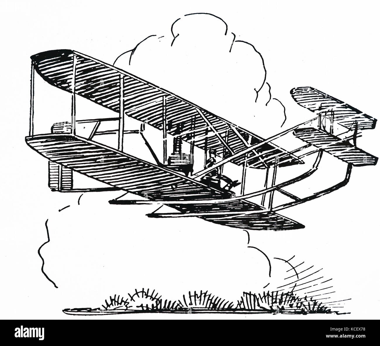 Wright Brothers Airplane coloring page  Free Printable Coloring Pages