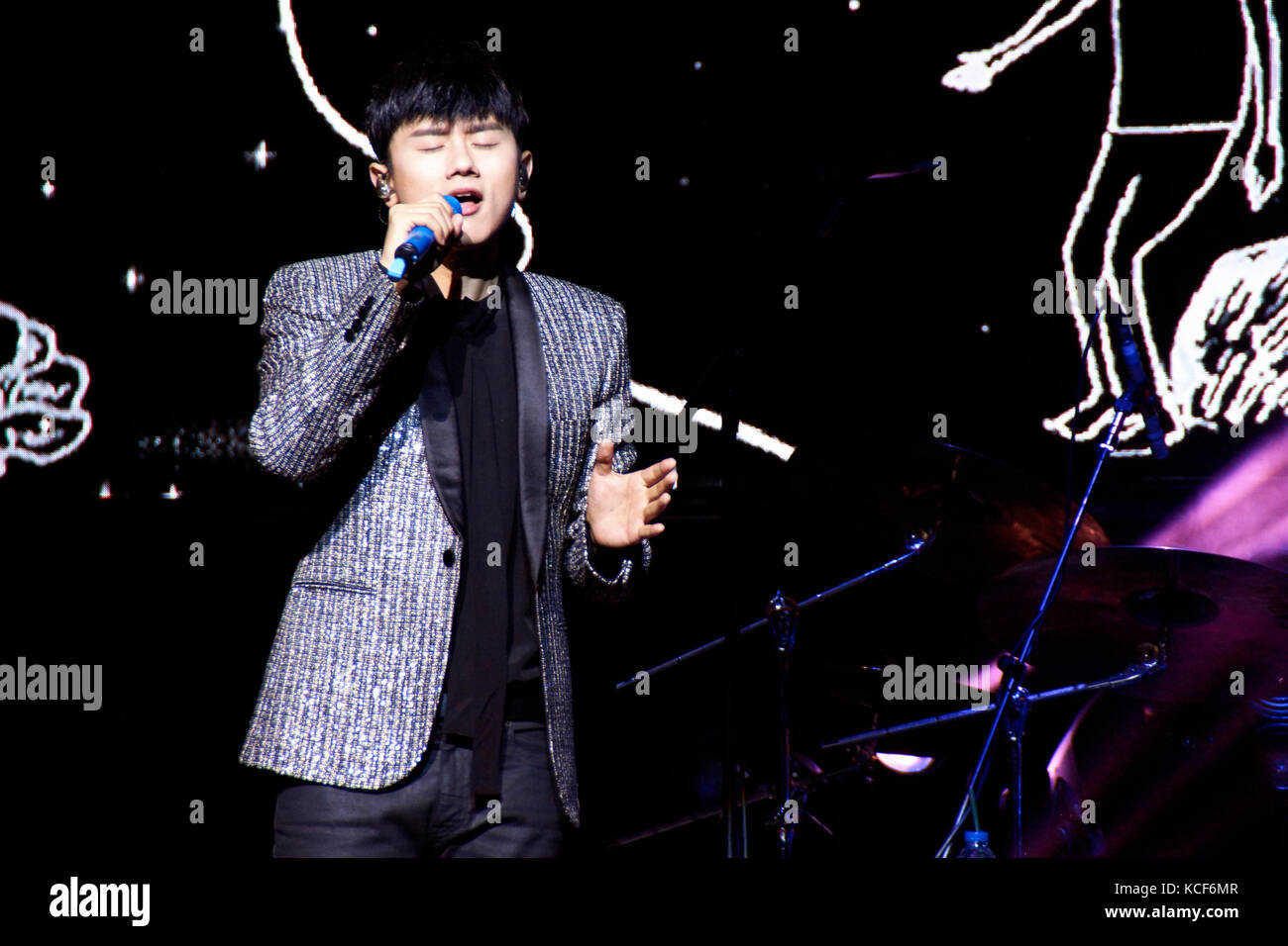 London, UK, 4th October, 2017. Zhang Jie concert at the O2 Indigo as part of the Sound of My Heart World Tour. Credit: Calvin Tan/Alamy Live News Stock Photo