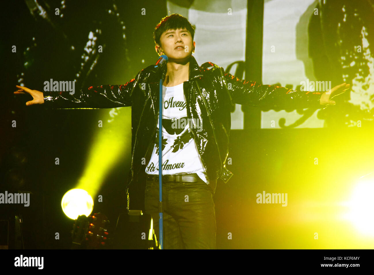 London, UK, 4th October, 2017. Zhang Jie concert at the O2 Indigo as part of the Sound of My Heart World Tour. Credit: Calvin Tan/Alamy Live News Stock Photo