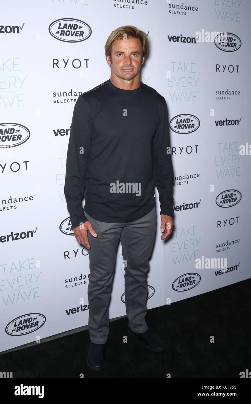 New York, NY, USA. 4th Oct, 2017. Laird Hamilton at arrivals for TAKE EVERY WAVE Premiere, Metrograph, New York, NY October 4, 2017. Credit: John Nacion/Everett Collection/Alamy Live News Stock Photo