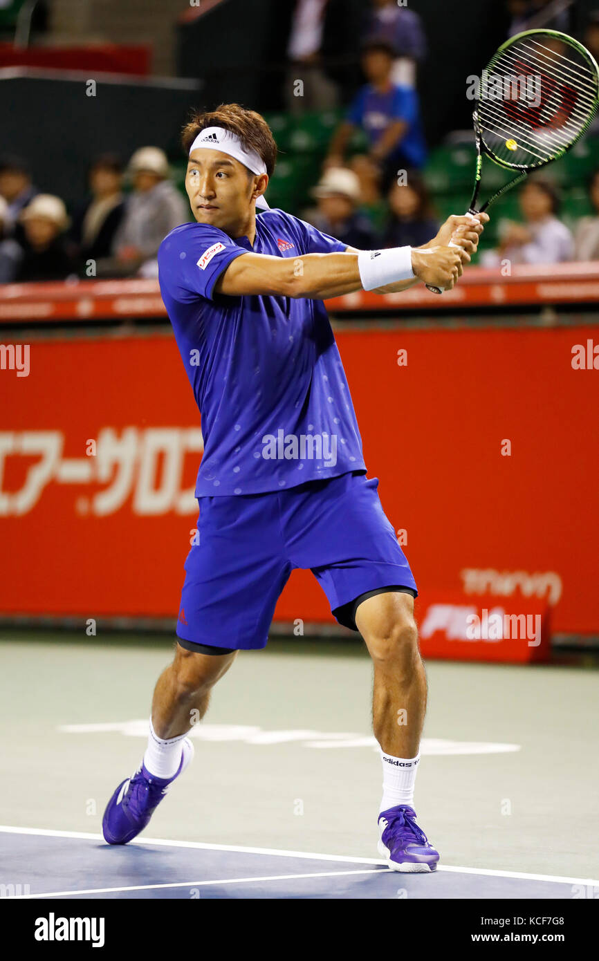 Ariake Coliseum, Tokyo, Japan. 4th Oct, 2017. Yasutaka Uchiyama (JPN ...