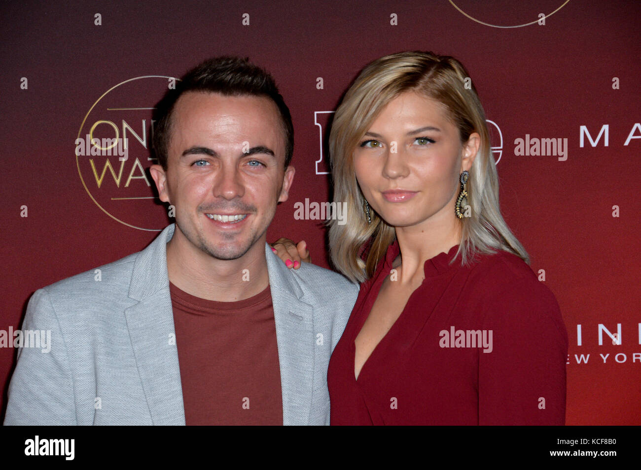 Los Angeles, USA. 04th Oct, 2017. LOS ANGELES, CA. October 04, 2017: Frankie Muniz & Paige Price at the 2017 People's 'Ones To Watch' event at NeueHouse Hollywood Picture Credit: Sarah Stewart/Alamy Live News Stock Photo