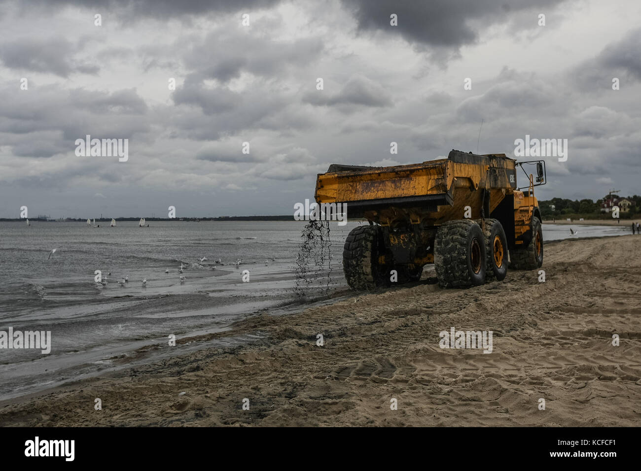 New, white Volvo FMX heavy duty truck for construction parked on a yard.  Front view, detail. Forssa, Finland. June 10, 2022 Stock Photo - Alamy