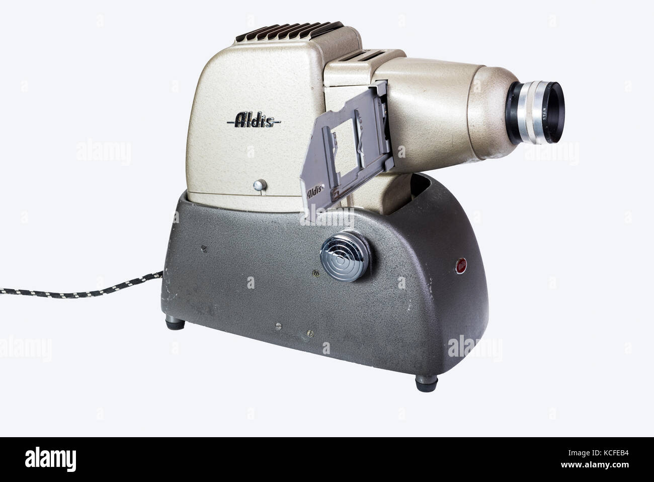 Aldis slide projector. Vintage film viewer Stock Photo Alamy