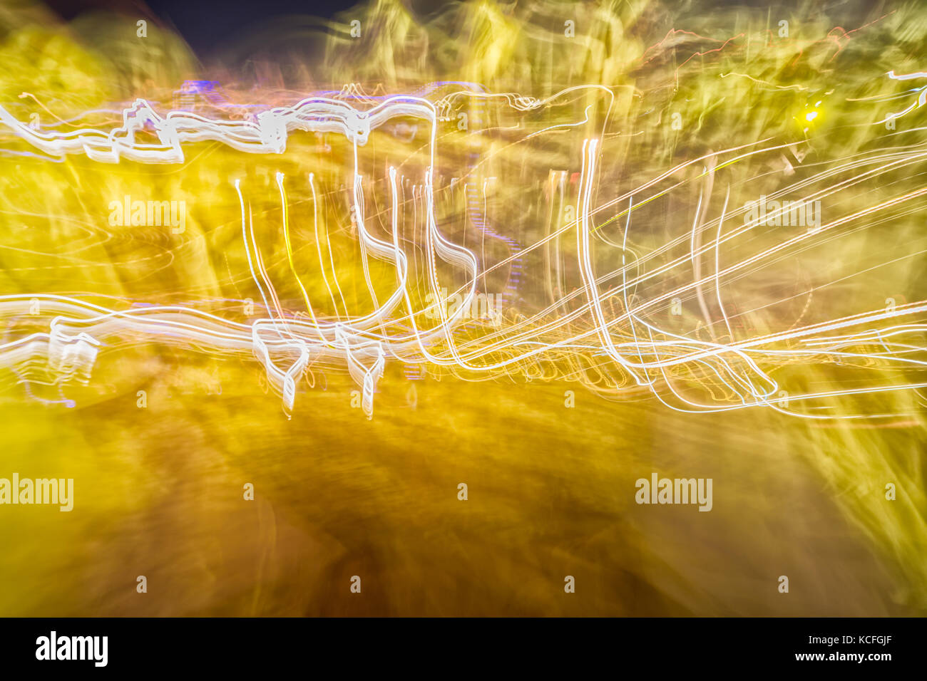 Light painting Playing with light Stock Photo