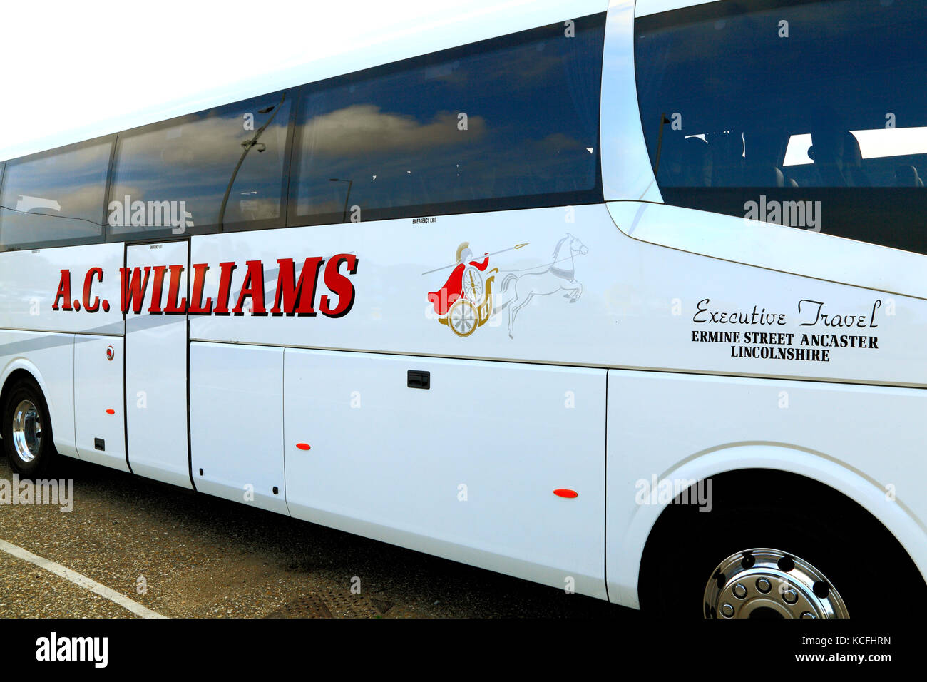 A.C. Williams Coaches, coach, day trips, trip, excursions, excursion, holidays, holiday, travel company, companies, transport, bus, England, UK Stock Photo