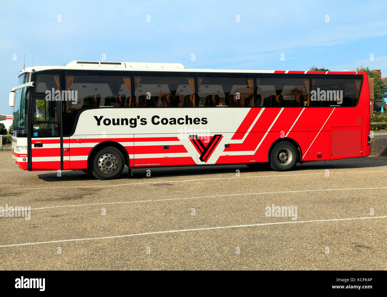 Young's Coaches, coach, day trips, trip, excursions. excursion, holiday, holidays, travel company, companies, transport, bus, England, UK Stock Photo