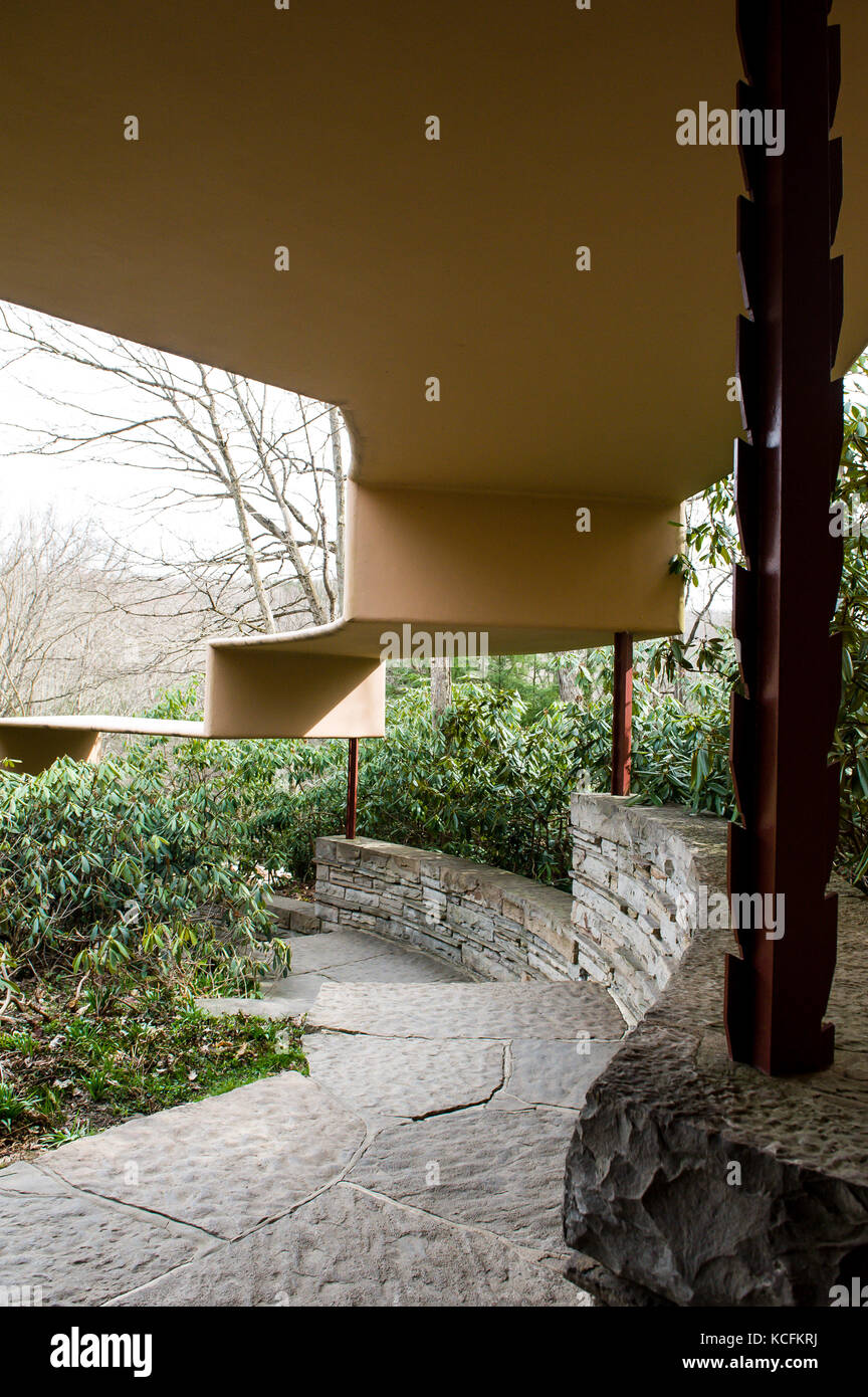 Fallingwater House from the architect Frank Lloyd Wright, Mill Run