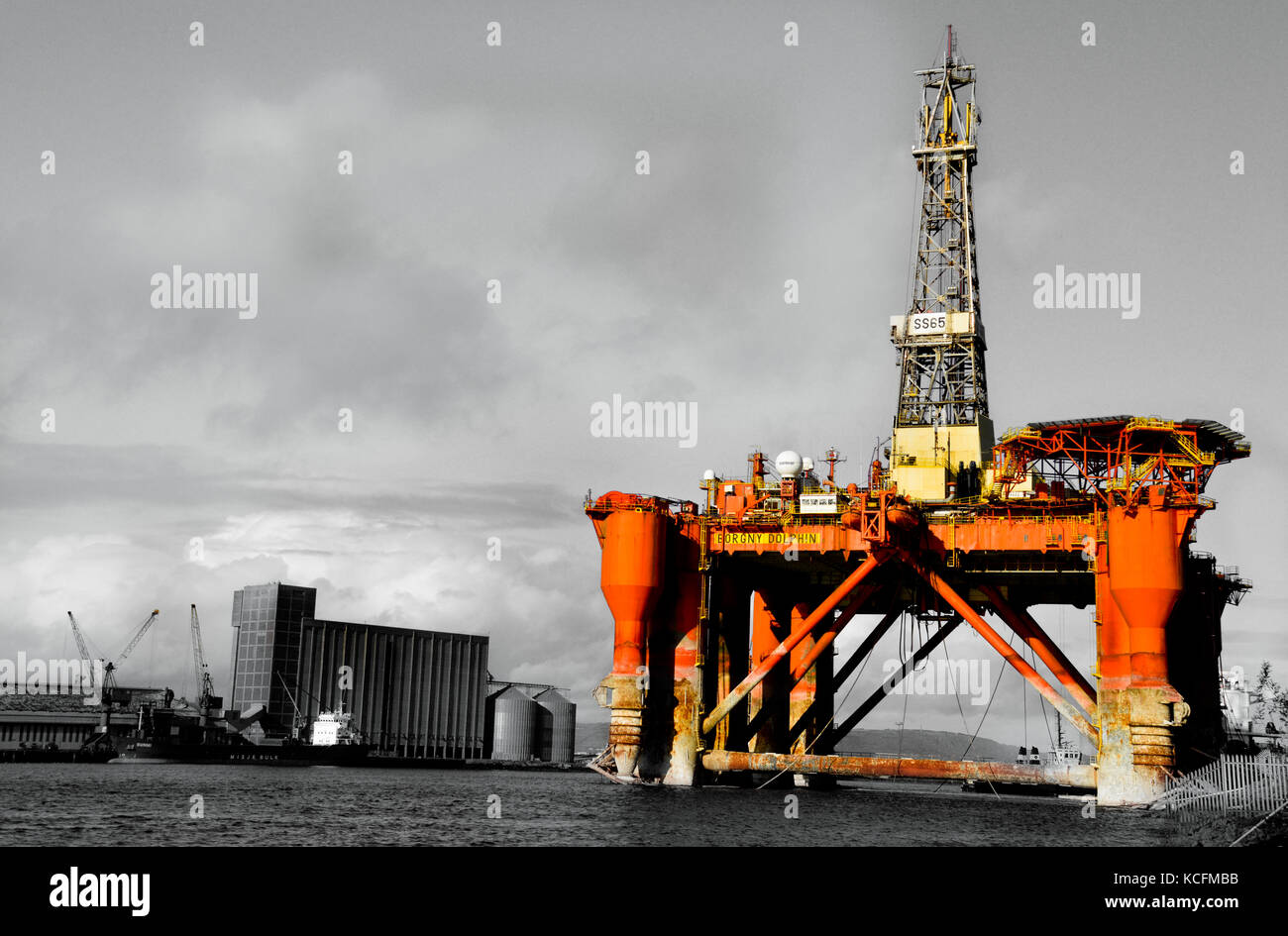 Oil Rig Stock Photo