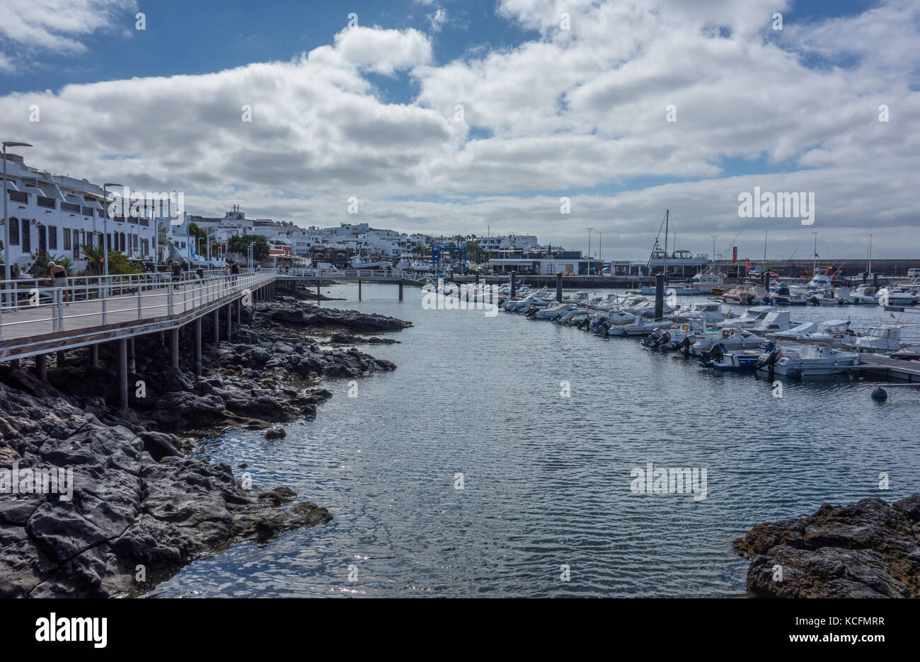 Puerto del Carmen harbour Stock Photo Alamy