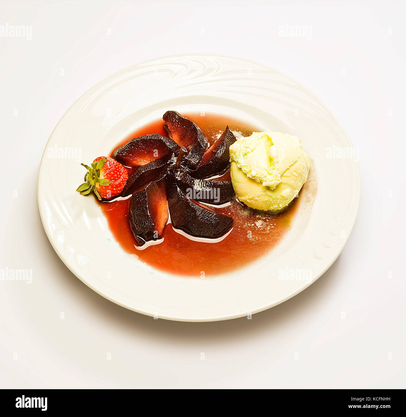 Sweet dessert, ice cream, isolated, white background Stock Photo - Alamy