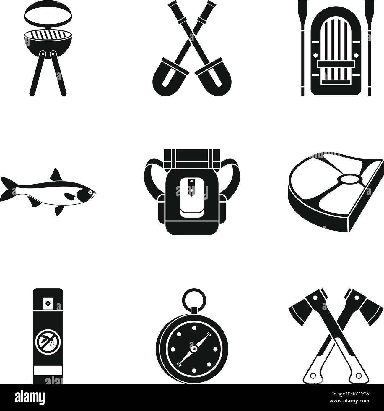 Campaign icons set, simple style Stock Vector Image & Art - Alamy