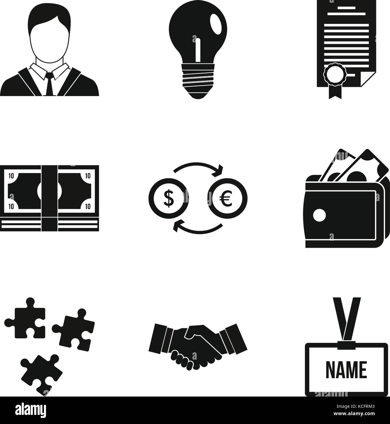 Operating icons set, simple style Stock Vector Image & Art - Alamy