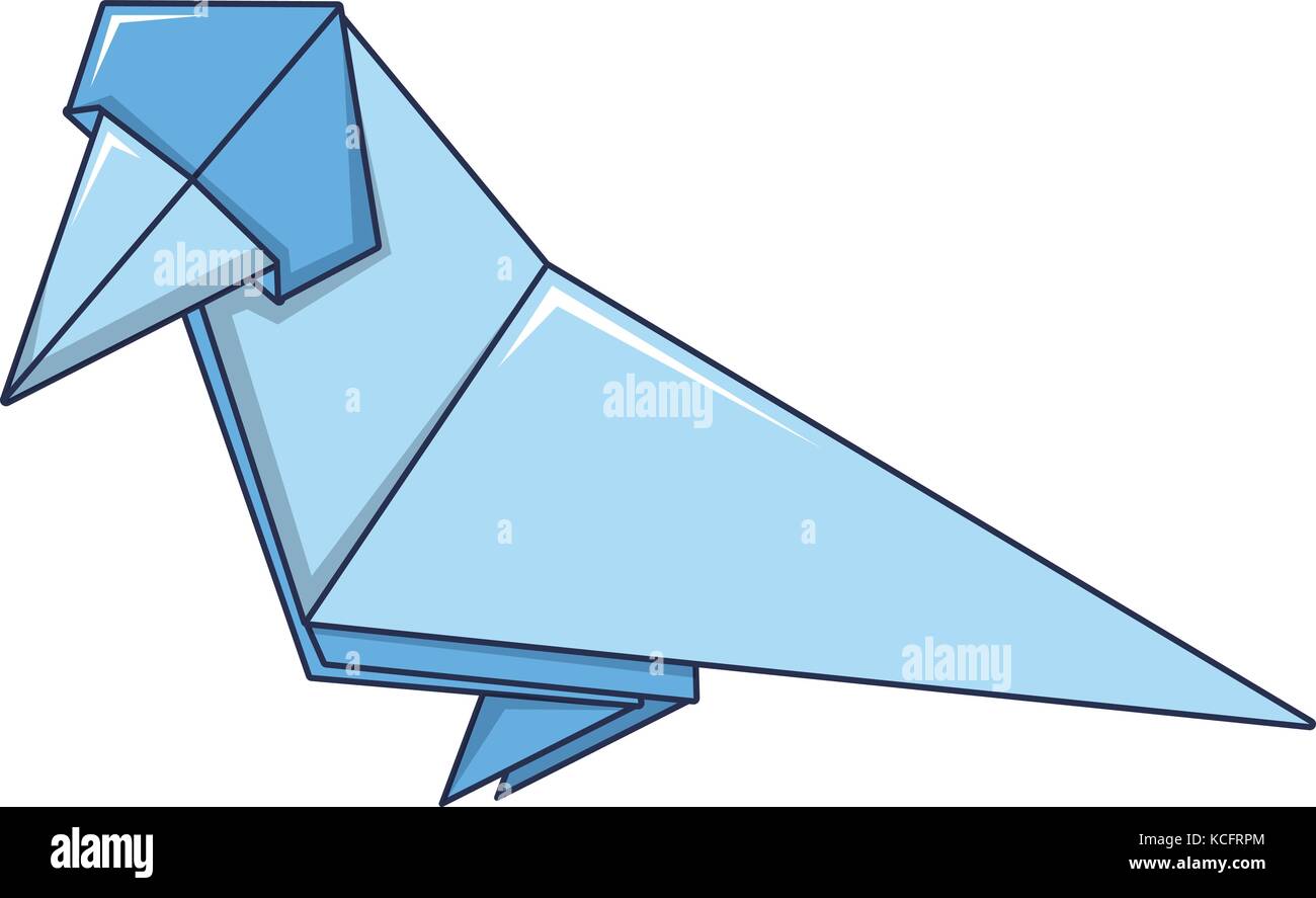 Origami bird icon, cartoon style Stock Vector Image & Art - Alamy