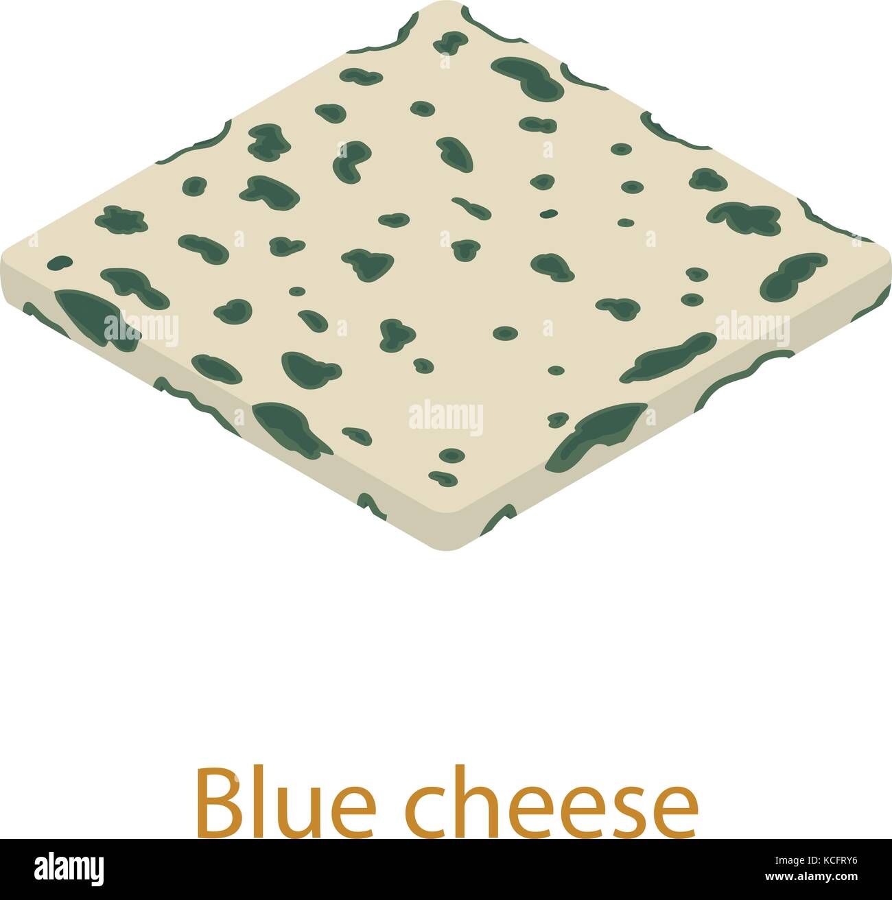 Blue cheese icon, isometric 3d style Stock Vector Image & Art Alamy