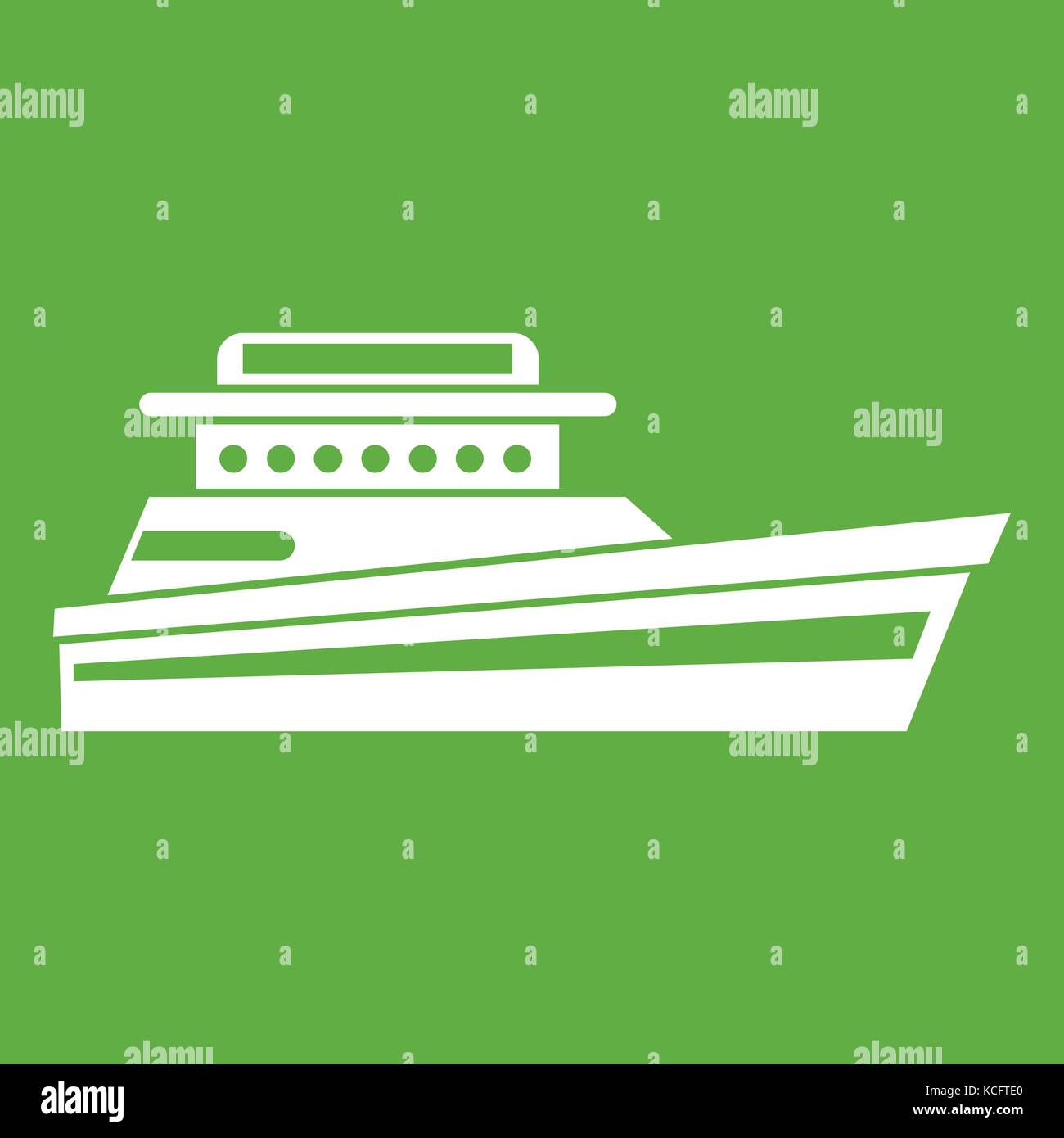 Great powerboat icon green Stock Vector Image & Art - Alamy