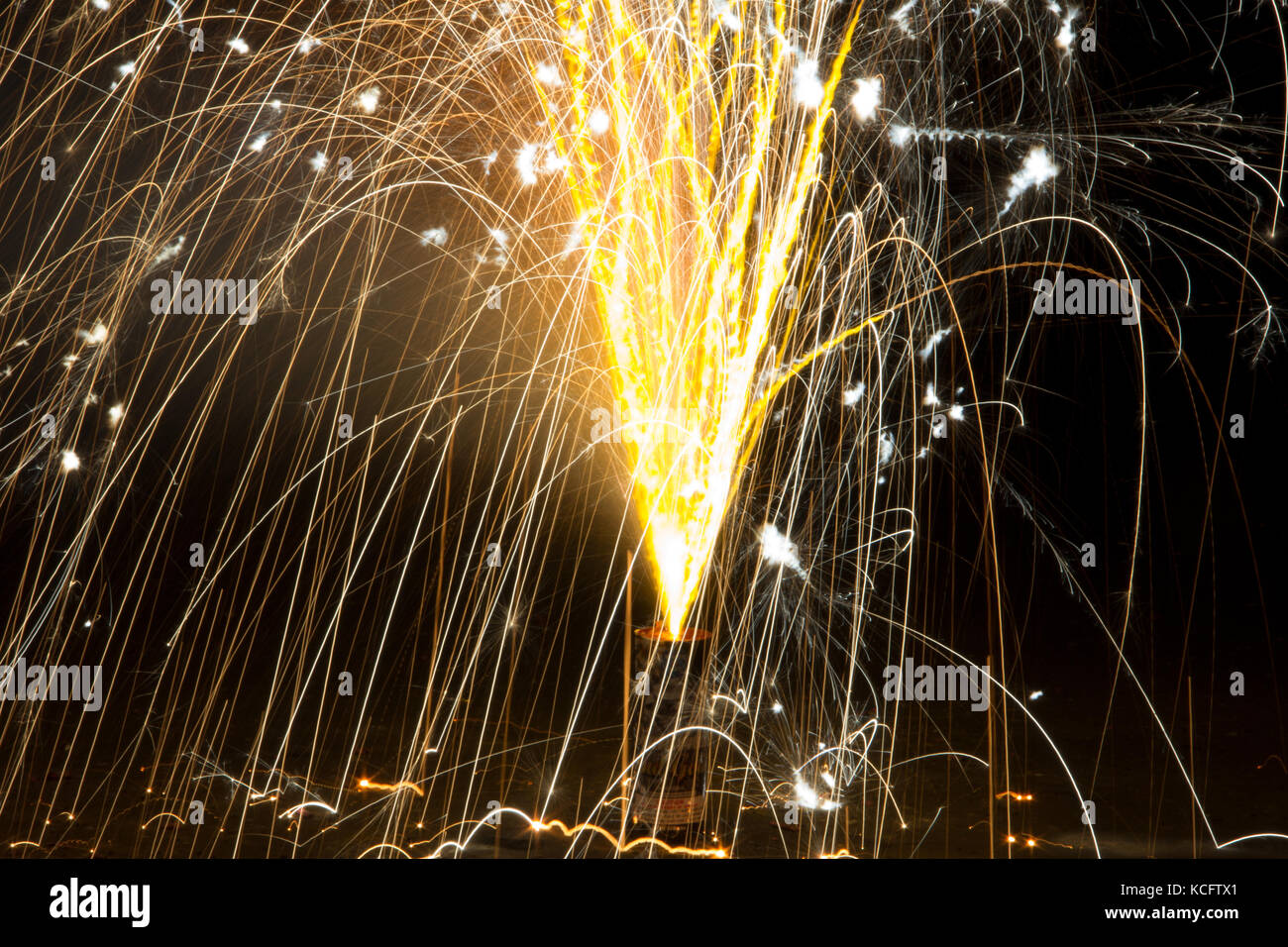 Multiple Exposure Firework Fireworks Extended Exposure Stock Photo - Alamy