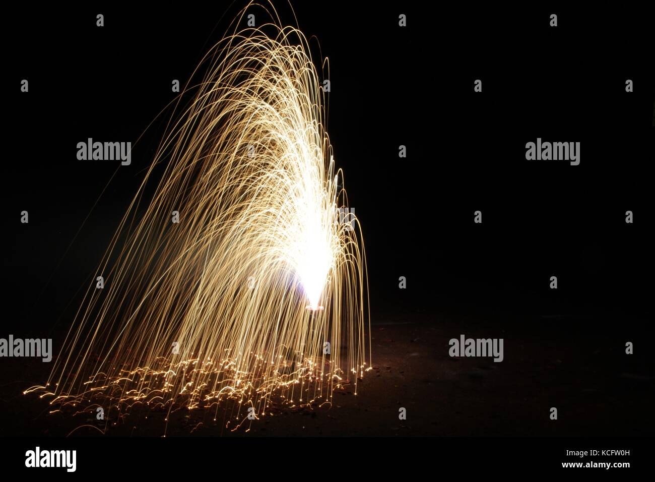 Multiple Exposure Firework Fireworks Extended Exposure Stock Photo - Alamy