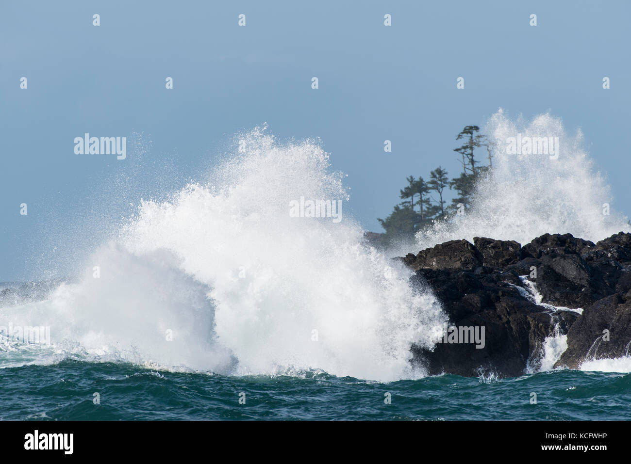 Big Beach, Wild Pacific Trail, Ucluelet, Vancouver Island, BC, Canada Stock Photo