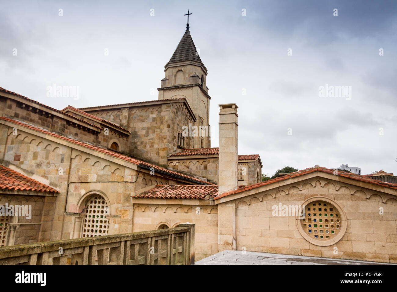 San Pedro church, Gijon, Asturias, Spain Stock Photo