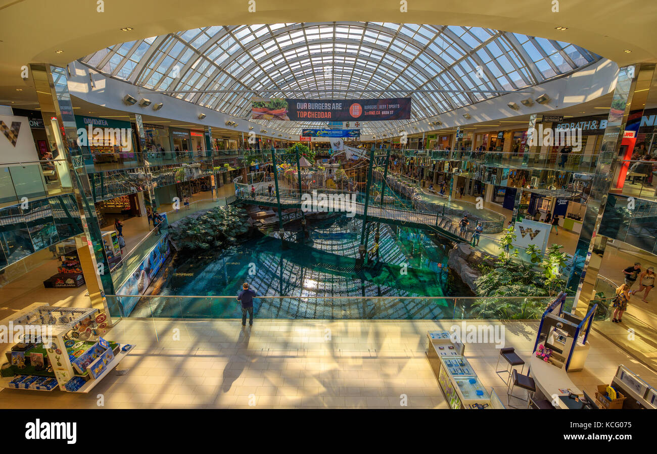 Interior of the famous West Edmonton Mall Stock Photo