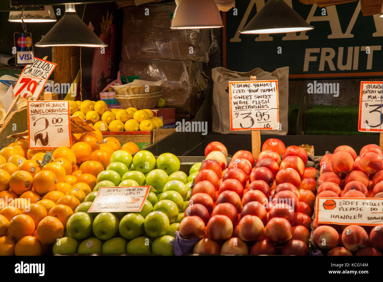Fresh vegetables for sale at the Public Market Center farmers market