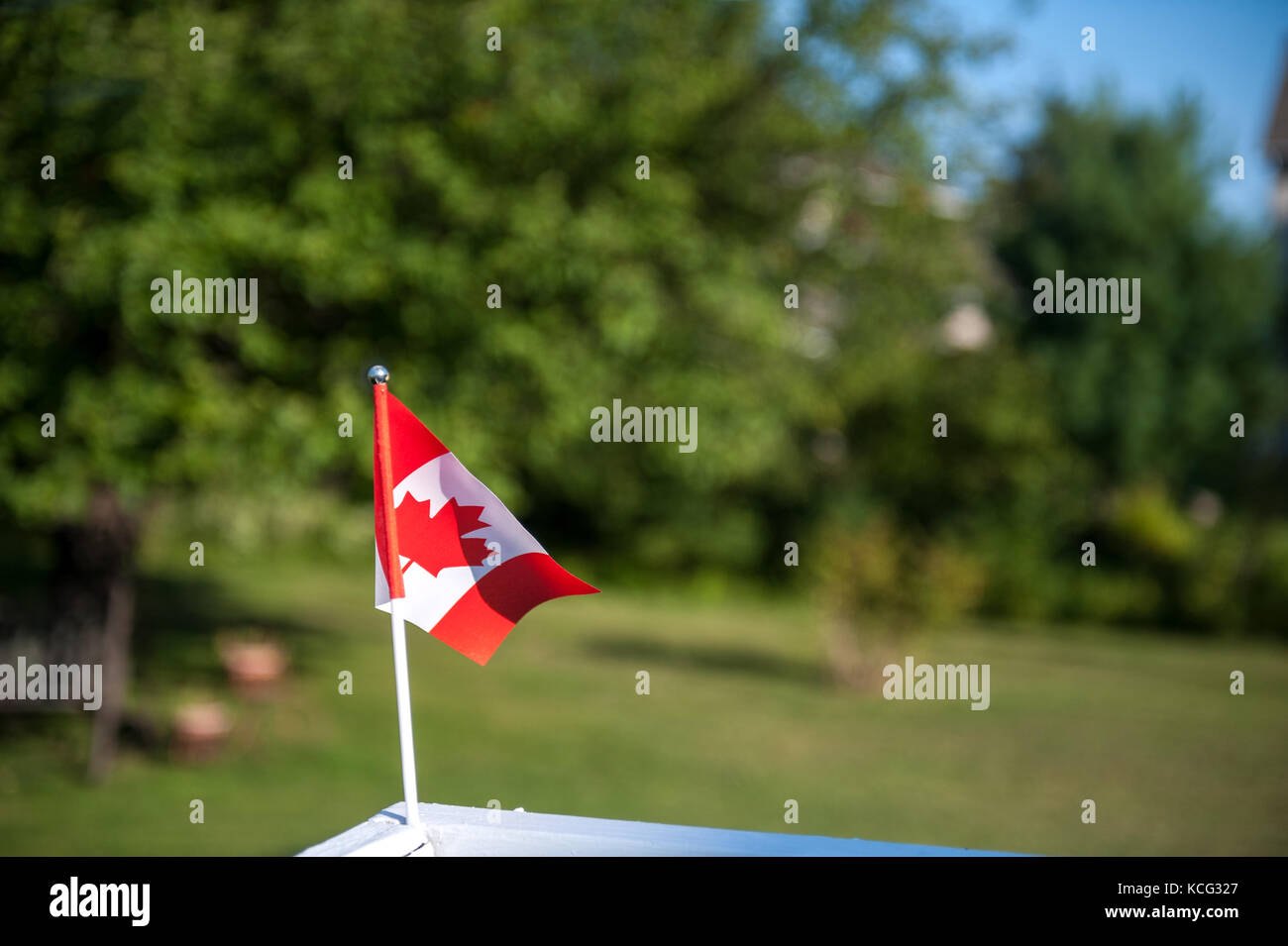 Small Canadian flag Stock Photo