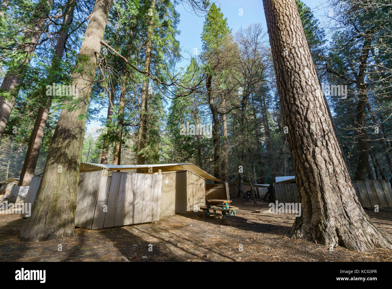 Housekeeping Camp in the Famouse Yosemite National Park Stock Photo Alamy