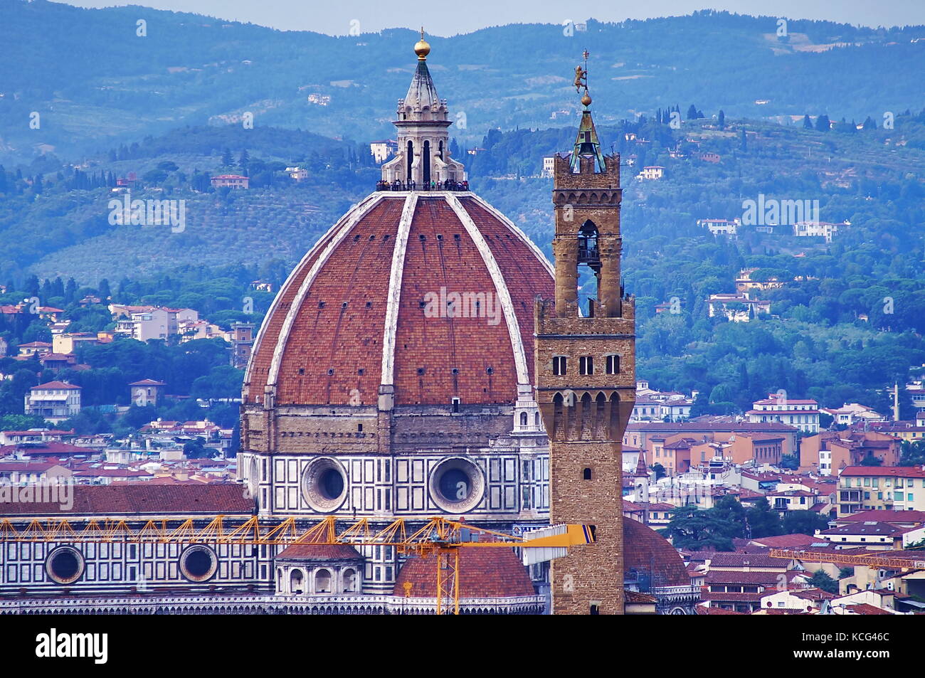 View of Florence from Forte Belvedere Italy Stock Photo