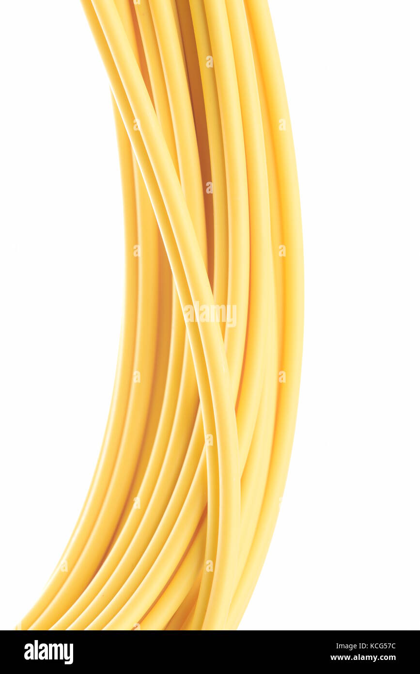 Cable isolated on white background Stock Photo - Alamy