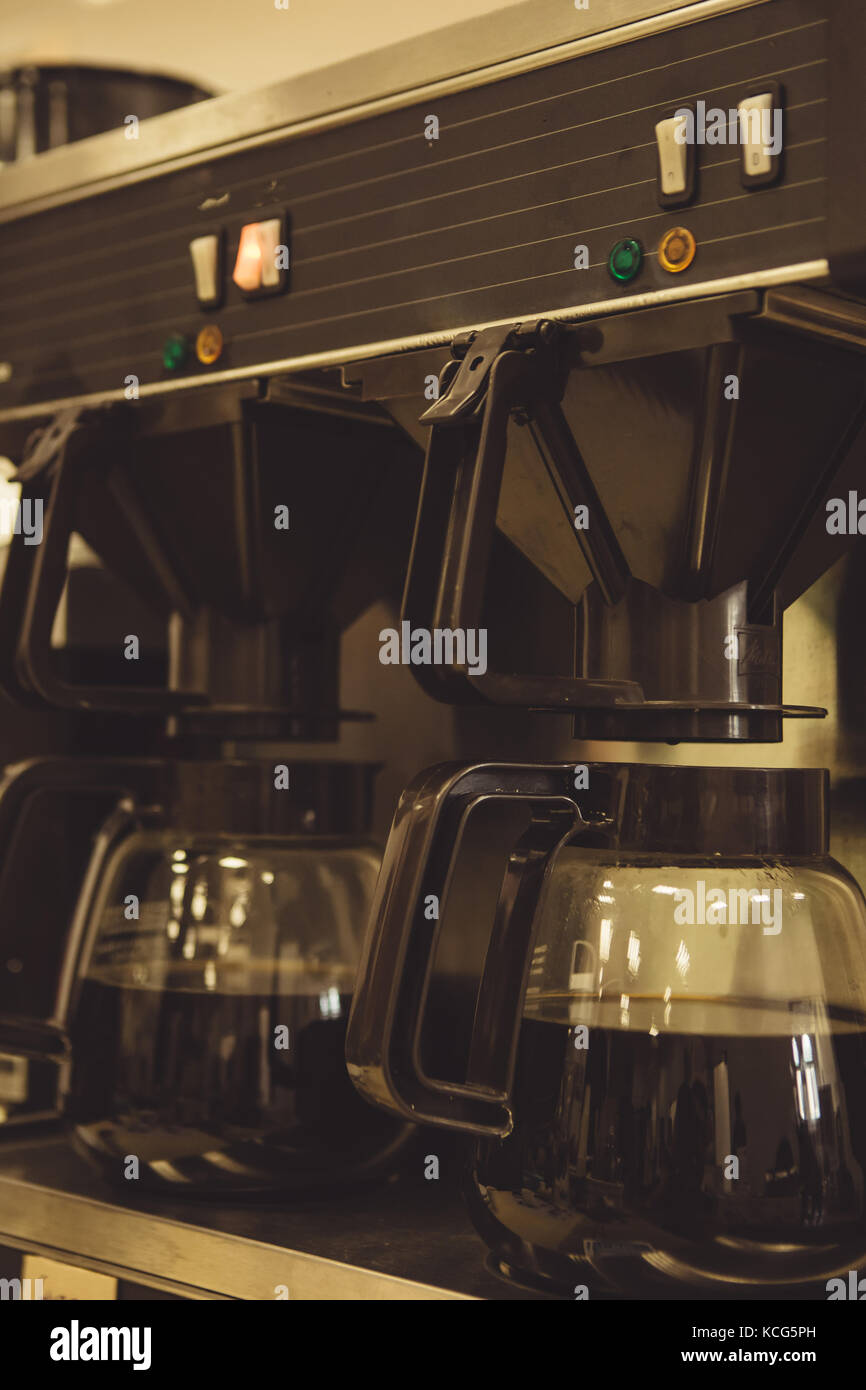 Coffee makers with filters Stock Photo Alamy