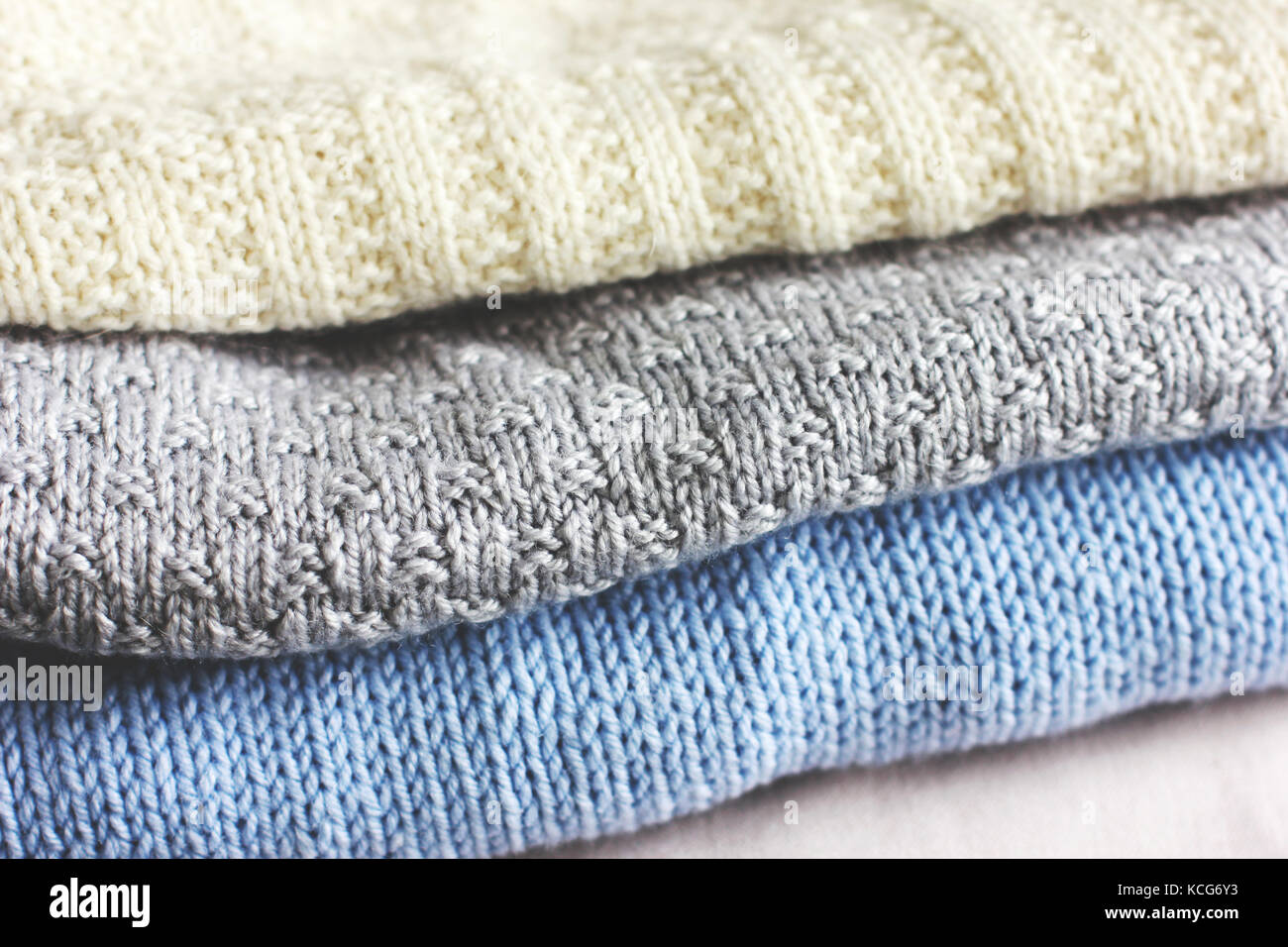 Handmade knitted sweaters Stock Photo - Alamy