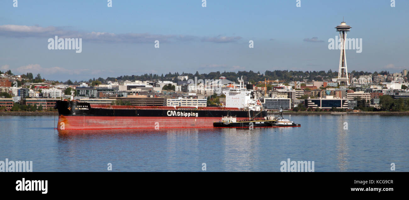 CK Bluebell merchant vessel, bulk carrier of mainly agricultural goods Stock Photo