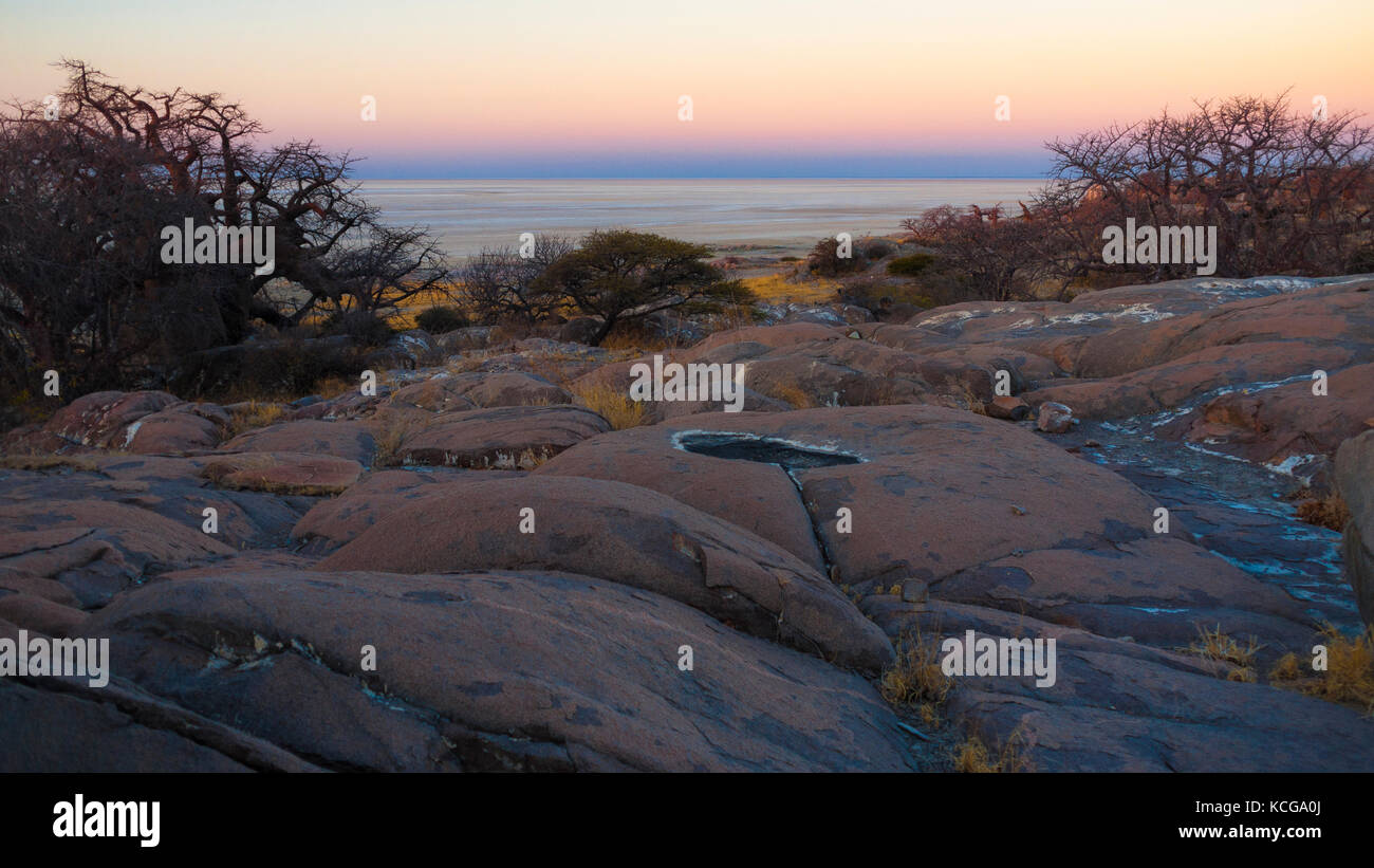 Kubu Island, Botswana Stock Photo