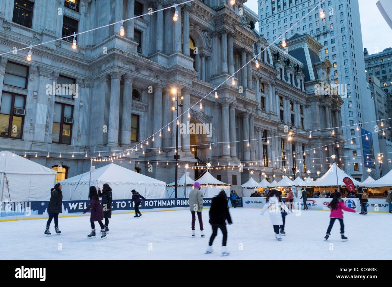 Christmas Village and Winter garden at Dilworth Park outside of City
